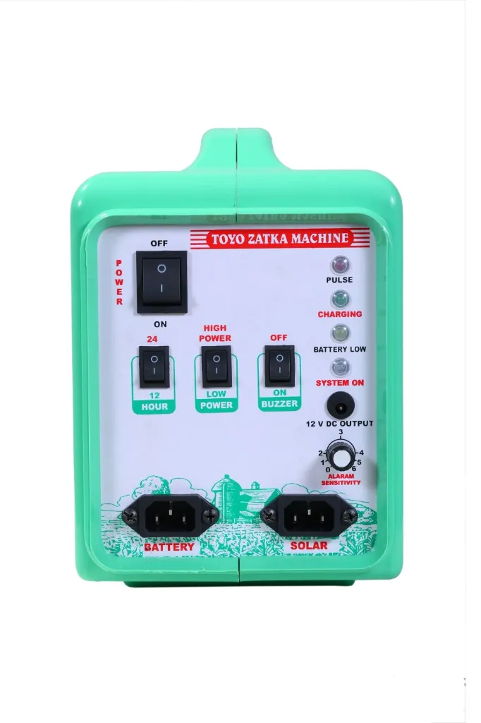TOYO 50 Acre Zatka Machine | High Power Solar Electric Fence Energizer for Farm & Crop Protection | 1 Year Warranty